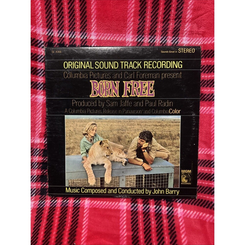Original Soundtrack John Barry Matt Monro Born Free Vinyl LP EX Record MGM